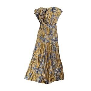 Free People Yellow Floral Sun Dress Size Small